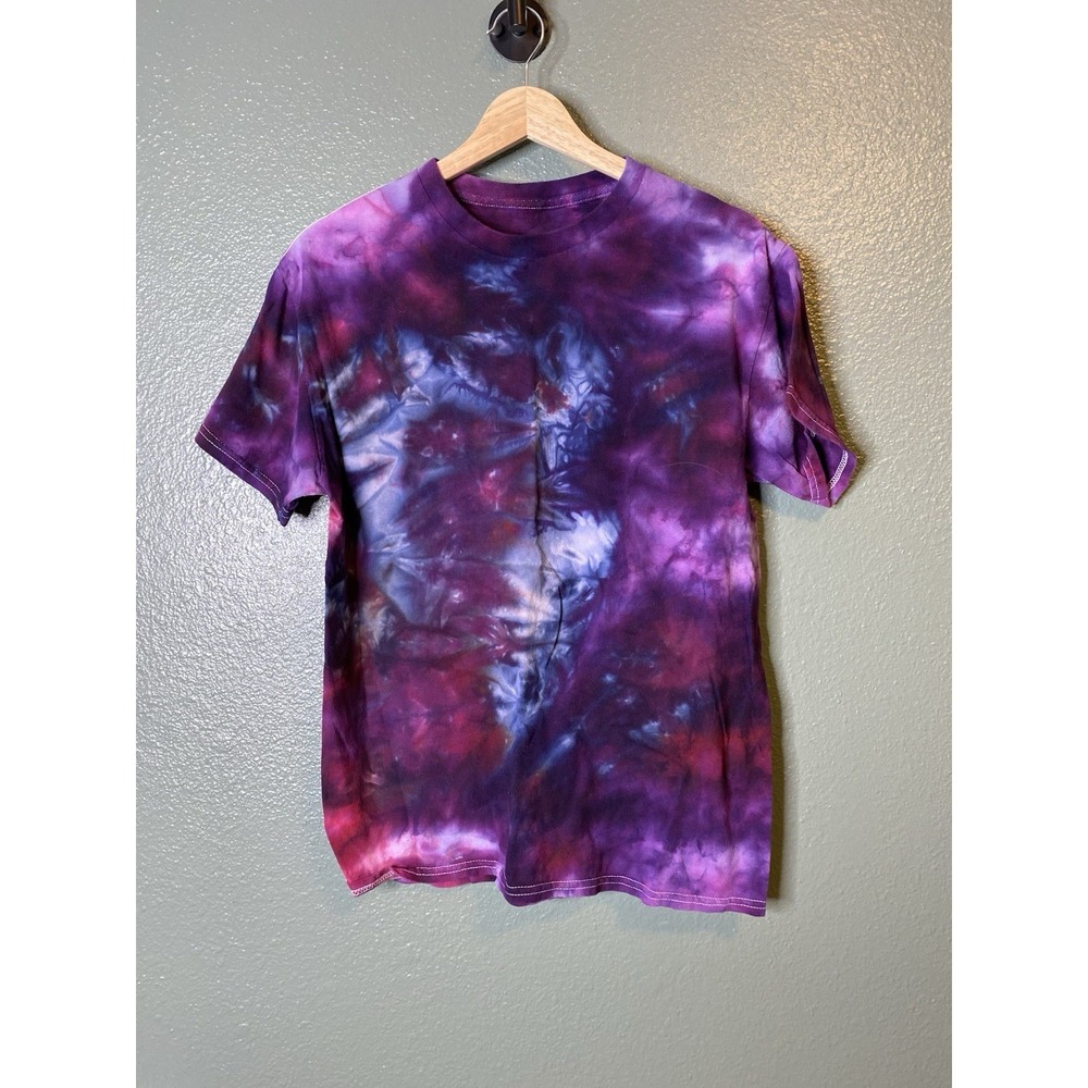 Fruit of Loom Women's Small T-Shirt Ice Tie Dye One of A Kind Custom Colorful
